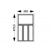 Besteckeinsatz MOVE 40 (Silberfarben)