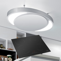 Deckenlüfter ELLITTO U + Kochfeld (59/52 cm)