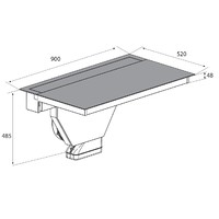 Downdraft-System VISIO PRO 90/52 cm