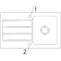 Einbauspüle ARCHITECTURA 50 (Graphit)