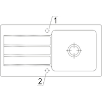 Einbauspüle ARCHITECTURA 60 (Almond)