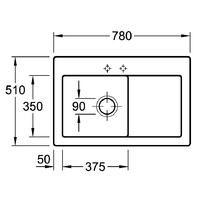 Einbauspüle SUBWAY 45 (Graphit)