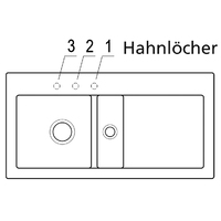 Einbauspüle SUBWAY 60 (Ebony)