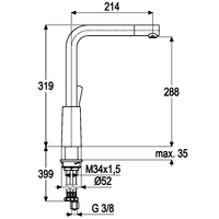 Einhandmischer ALPHA L 300-1