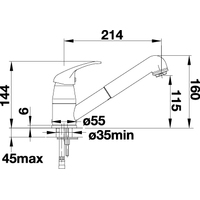 Einhandmischer Blanco Daras-S-3