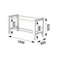 Aluments/Hochtischgestell HTG 20 (Schwarz)