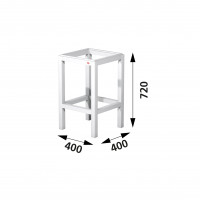 Aluments/Hockergestell HG 120 (Anthrazit)