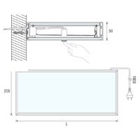 LED Glasbodenleuchte TEO (900 mm/9,2 W)