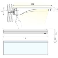 LED Glasbodenleuchte TEO SLIM (1200 mm/18,88 W)
