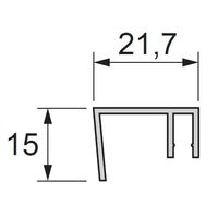 LED-Sockelprofil-Set 150 mm (VE=15 Stück)