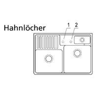 Spülstein Doppelbecken (Chromit glänzend)