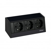 Steckdosenelement EVOLINE R-DOCK (Schwarz)