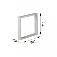 Aluments/Tischkufe ATG 75 (Edelstahlfarbig)